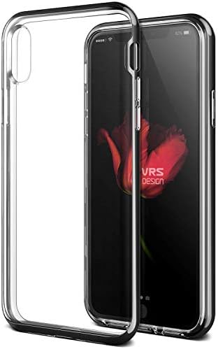 Vrs88870 iPhone X Crystal Bumper Kılıf Metal Black - Görsel 3