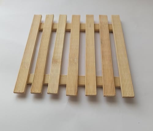 Bambu Izgara Nihale – Doğal Bambu Tencere ve Tava Altlığı, Isıya Dayanıklı, Kaymaz Tezgâh Koruyucu