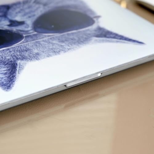 MacBook Pro 13 Kedi Desenli Kılıf A1706 A1708 A1989 A2159 A2251 A2289 A2338 M1 M2 Uyumlu TPU Sert Kılıf İnce Hafif Koruyucu Kapak Gri
