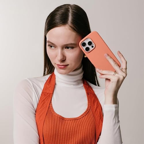 iPhone Kılıf İnce Sıvı Silikon 3 Katmanlı Tam Kaplamalı Yumuşak Jel Kauçuk Kılıf Kapak, Turuncu (iPhone 11 Pro 8) - Görsel 3