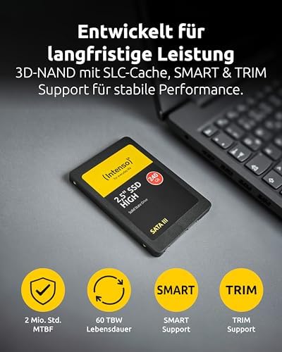 Intenso SSD 2.5 inç SATA 3 120 GB, Siyah - Görsel 3