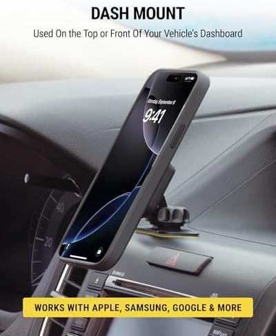 Scosche MAGDMB MagicMount 360 Derece Ayarlanabilir Kafalı Araç için Manyetik Telefon Tutucu - Görsel 3
