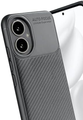 Honor 400 ile Uyumlu Silikon Kılıf TPU Negro Silikon Ultra Slim Fit Kılıf İle Uyumlu Karbon Delux kılıf (Gri) - Görsel 3