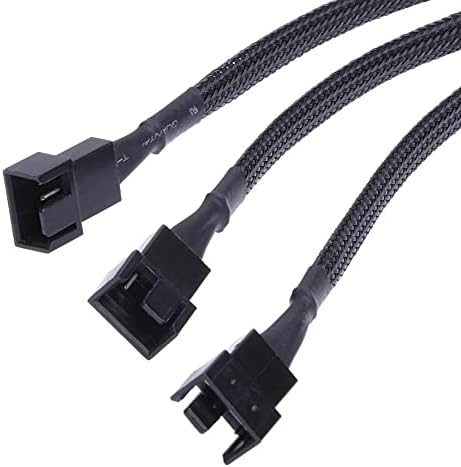 4 Pin Switch Fan Çoklayıcı Y PWM Çoklayıcı Splitter Kablosu 3 Pin 3 Port 4303