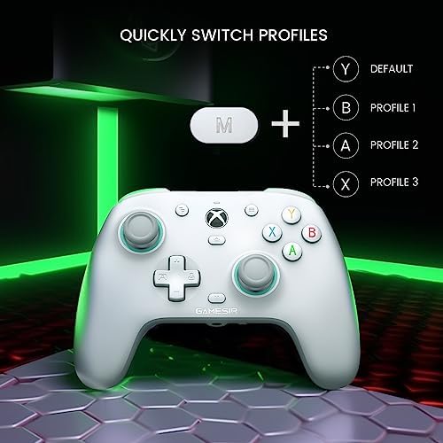 Xbox Series X|S, Xbox One ve Windows 10/11 için G7 SE kablolu oyun kumandası, Hall efektli Joysticks/Hall Trigger, 3,5 mm ses jakı (beyaz) - Görsel 3