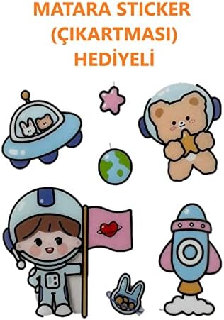 1100ml Çocuk ASKILI Pipetli/Pipetsiz Kullanım Çift Renk SoftTouch Motivasyon Matarası Çıkartma Hediyeli