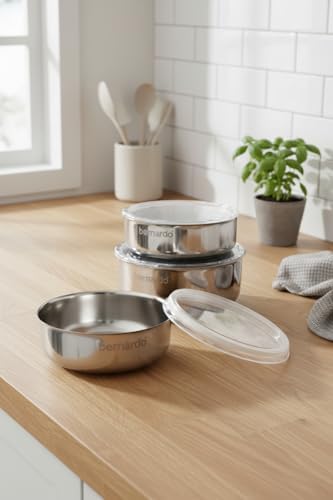 Alternative view of Stelo 3'Lü Çelik Saklama Kabı (16-18-20 Cm) 6 Parça
