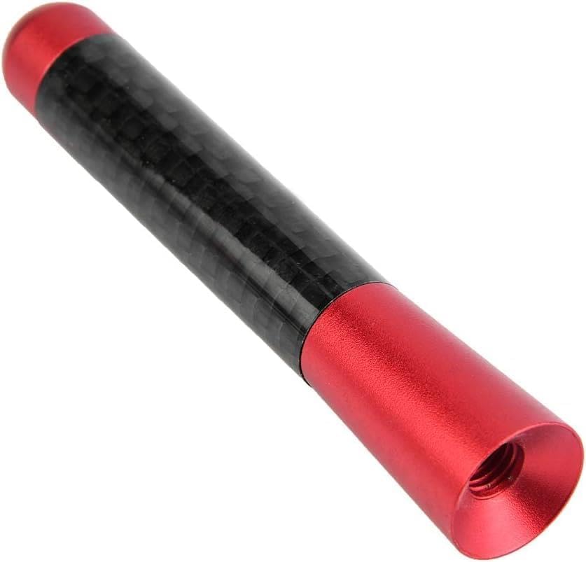Uni̇versal Kırmızı Karbon Fi̇ber Oto Çubuk Radyo Anteni̇ 12 Cm - Görsel 3