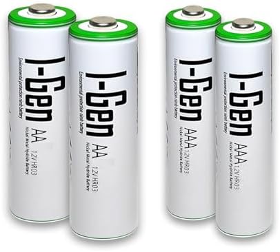 Alternative view of I-Gen B180 2 Adet AA 2700 mAh Şarjlı Kalem Pil + 2 Adet AAA 900 mAh Şarjlı İnce Kalem Pil 1.2V NI-MH