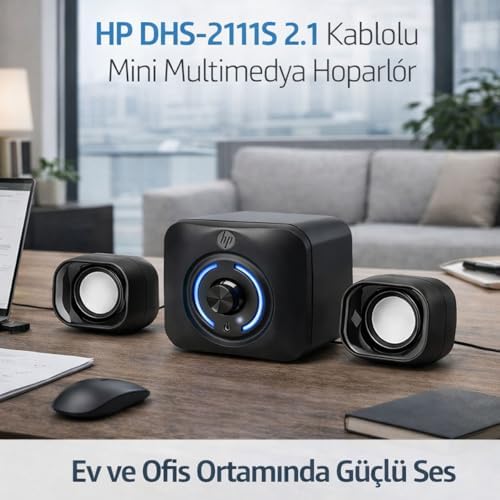 Hp Dhs-2111S 2.1 Kablolu Mini Multimedya Hoparlör 3.5 Jak Girişli