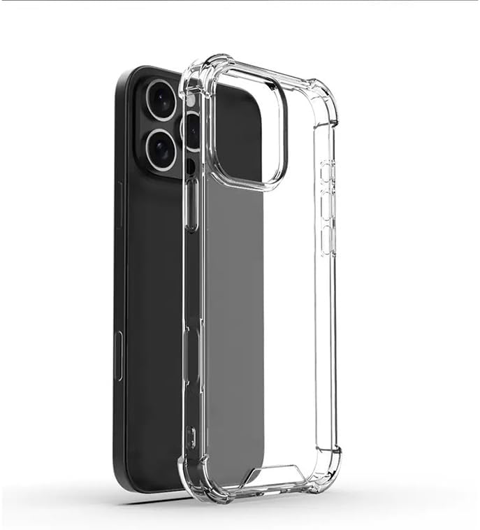 Alternative view of iPhone 16 Pro ile uyumlu Kılıf Z-Nitro Anti Shock Silikon Kapak Kamera Korumalı Antişok Airbag Köşe Korumalı Silikon Şeffaf Kılıf