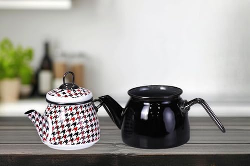 Alternative view of Forte Black Mini Model Emaye Çaydanlık
