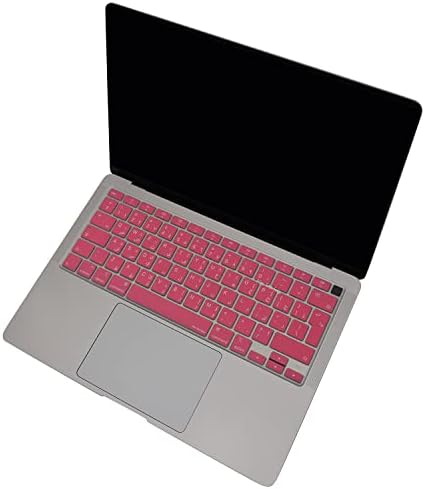 Alternative view of MacBook Air Klavye Koruyucu Arapça Baskılı UK ISO Ters L Enter Uyumlu A1932 A2179 A2337 M1 | Avrupa İngilizce Silikon Keyboard Cover Açık Pembe Açık Pembe