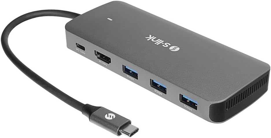 SWV-USBC036 6'sı 1 Arada USB-C Hub, HDMI 4K, USB 3.0, PD 3.0 Hızlı Şarj, USB-C 3.1 M.2 SSD Okuyucu, Metal Gövde Type-C Çoklayıcı Adaptör, Laptop ve MacBook Uyumlu - Görsel 3