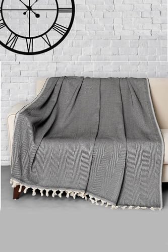 Alternative view of DENİZLİ CONCEPT Trendy Koltuk Örtüsü Siyah 170 x 230
