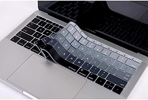 US İngilizce Klavye Koruyucu MacBook A1534 A1708 Uyumlu Silikon Keyboard Cover Amerikan Enter ANSI Layout English Keyboard Protector Siyah Gri