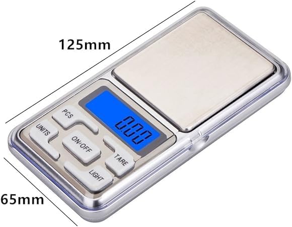 Dijital Hassas Terazi 0.01 gr Hassaslık Mini Terazi 500gr. Kapasite - Görsel 3