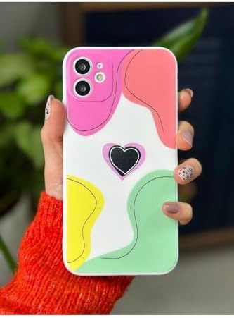Alternative view of Iphone 11 ile Uyumlu (12 Görünümlü Köşeli) Içi Kadife Colormix Renkli Kılıf