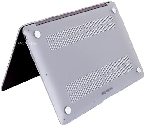 MacBook Pro 13 Çiçek Desenli Kılıf A1706 A1708 A1989 A2159 A2251 A2289 A2338 M1 M2 Uyumlu Baskılı Kristal Sert Kılıf Koruyucu Kapak Mor - Görsel 3