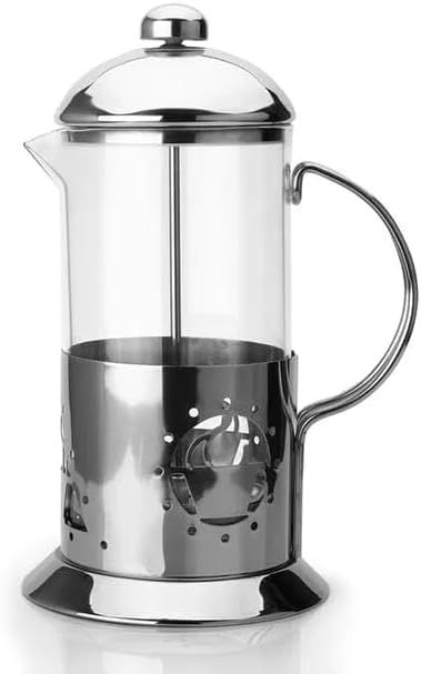 Metal Saplı Borosilikat French Press, Termisil Süzgeçli Demlik, Bitki Çayı, Kahve ve Ada Çayı İçin İdeal, Dayanıklı ve Şık Tasarım (800 Ml) - Görsel 3