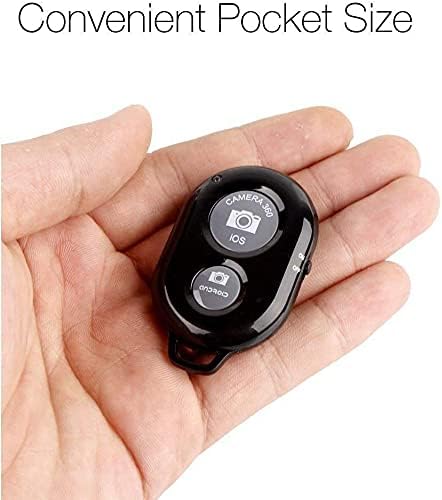 Bluetooth Uzaktan Kumanda Deklanşör Düğmesi Selfie Tıklama Ağırlığı Tüm Cihazlarla Uyumlu, Siyah (BTCTROL) - Görsel 3
