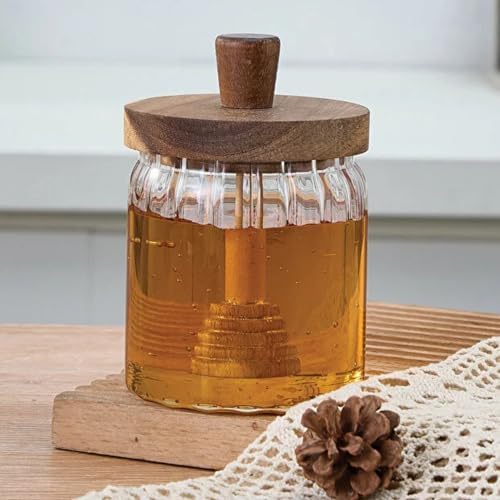 Alternative view of 450 ml Akasya Kapaklı Kaşıklı Cam Bal Kavanozu Saklama Kabı Pinterest Tasarım Erzak Bakliyat Kabı