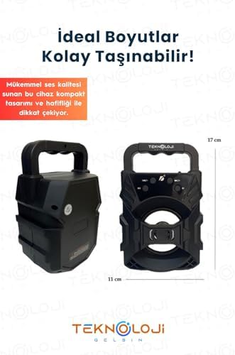 Bluetooth Hoparlör Taşınabilir Ses Bombası Led Işıklı Extra Bass Ses Radyolu Speaker Sd Kart-usb