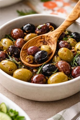 Doğal Zeytin Ağacı, El Yapımı Servis Kaşığı, 23 cm, Ahşap, Kahverengi, BPA Free, 1 Adet - Görsel 3