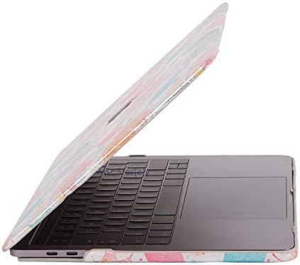 MacBook Pro 13 İnç M1 M2 Kılıf A2338 Uyumlu | Premium Vinlex Deri Kaplama Sert Koruyucu Kapak | A1706 A1708 A1989 A2159 A2251 A2289 Yaprak Desenli Laptop Kılıfı - Görsel 2