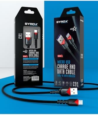 C91 2.0 MAH MİCRO 1 MT GÜL DESENLİ KABLO Araç Şarjı, STANDART - Görsel 3
