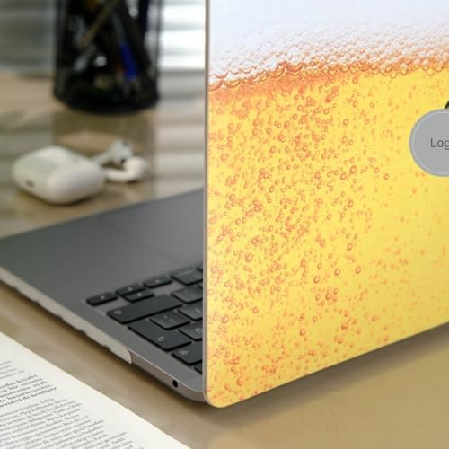 Alternative view of MacBook Kılıf Air 13 inç uyumlu sert hardcase TPU koruyucu ince hafif laptop kapak Fizzy desenli kabarcıklı görünüm lazer baskılı darbe emici çizilme karşıtı 2010 2017 A1369 A1466 Sarı