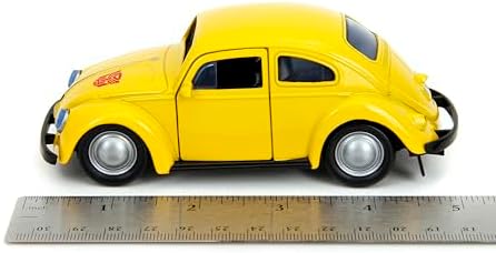 1:32 G1 Bumblebee Volkswagen Beetle Döküm Araba, Çocuklar ve Yetişkinler için Oyuncaklar - Görsel 3