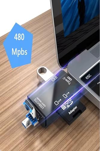 Alternative view of iphone 15/16 / 17 serilerine uyumlu Sd Kart Hafıza Kart okuyucu Type-C USB Flash Bellek Okuyucu, Siyah