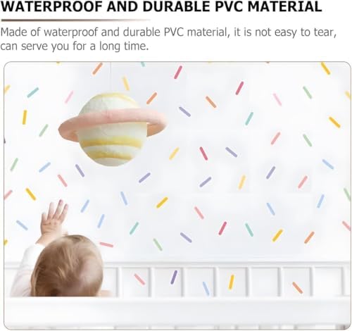Alternative view of Aputue Çocuk duvar çıkartmaları, 8 sayfa renkli PVC DIY, ev dekorasyonu kalp desenli, kreş bebek odası anaokulu için çıkarılabilir kendinden yapışkanlı eğitici eğlenceli sticker seti