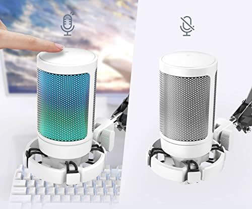 Alternative view of Ampligame A6T Twitch - Youtuber - Gamer - Tiktok - Yayıncı USB Mikrofon Seti (Beyaz)
