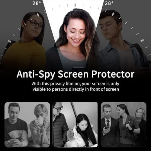 iPhone 11 Uyumlu Hayalet Ekran Koruyucu - 28° Ultra Gizlilik Camı, 9H Darbe Emici Temperli Cam, Toz Önleyici, Kılıf Dostu Tam Kaplama Anti-Spy Karartmalı Ekran Filmi - Görsel 2