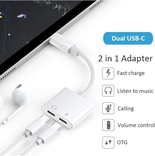 Alternative view of TYPE C PD SES VE HIZLI ŞARJ ÇOĞALTICI ÇİPLİ CİHAZ SEÇMEZ 1 SES VE 1 ŞARJ OLARAK PD ÇOĞALTIR CİHAZ SEÇMEZ full uyumlu (TYPE C SES ve ŞARJ KULAKLIK ŞARJ HB-12)