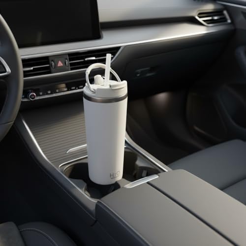 Alternative view of 660 ml Pipetli Paslanmaz Çelik Termos Kupa - 4 Renk Seçeneği (Krem, Yeşil, Siyah, Mavi) - Büyük Boy (Venti) Sıcak ve Soğuk Tutan Mug (KREM)