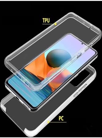 Alternative view of Xiaomi Redmi Note 10 Pro 360 Derece Kılıf Silikon Şeffaf Ön Arka Kmp ile uyumlu