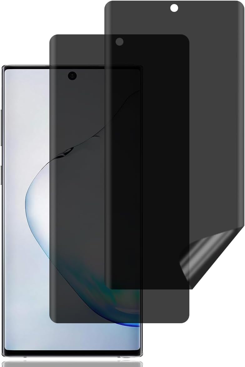 Galaxy Note 10 Privacy (Hayalet) Ekran Koruyucu – 2 Adet - 9H Seramik Cam, Yan Görünme Engelleyici, Tam Kaplama - Görsel 3