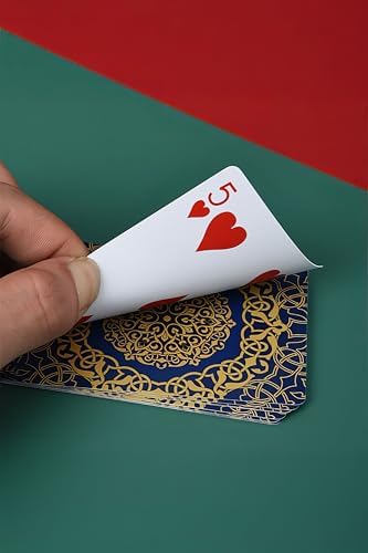 Alternative view of Mavi Jumbo Boy Pvc Plastik Su Geçirmez iskambil Poker Oyun Kağıdı rd61mv