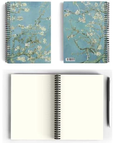 Vincent Van Gogh/Almond Blossom,1890 | Spiralli Defter 01 | A5 | Çizgisiz | 100 Sayfa | Sanat