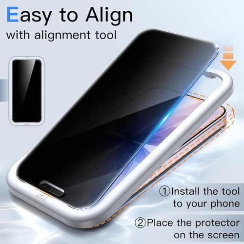360 Derece Tam Hayalet Hiç Bir Yerden Görünmeyen Premium Üst Kalite iPhone 17 Uyumlu Hayalet Cam – Privacy Temperli Cam Ekran Koruyucu, Çizilmez, Darbe Dayanıklı,%100 Gizlilik Koruması - Görsel 2
