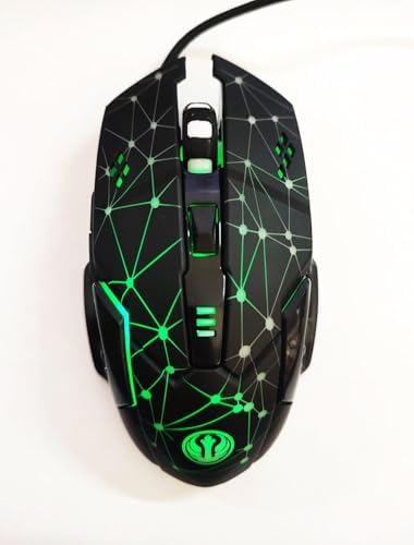 GMX7 RGB Gaming Mouse, 7 Tuşlu, Kablolu USB, Gökkuşağı LED Aydınlatmalı, Optik Oyuncu Mouse, Stalker Warrior Siyah