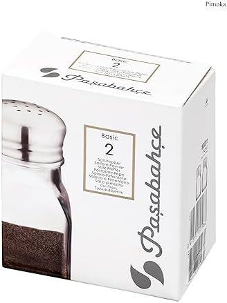 Salt And Pepper Metal Kapaklı 2'li Tuzluk Biberlik Baharatlık 100 cc - Görsel 3