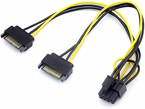 Alternative view of 4327 2x Sata To 8 Pin (6+2) Pci-e Express Güç Molex Power Kablosu Çevirici Dönüştürücü