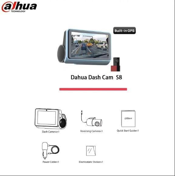 DAHUA S8 Araç İçi Kamera, 3K Çözünürlük, Dash Kamera - Görsel 3