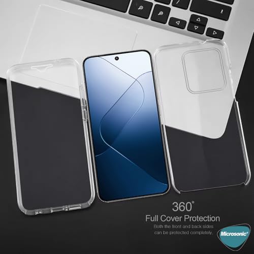 Alternative view of Xiaomi 15 Pro Kılıf 6 tarafı tam full koruma 360 Clear Soft Şeffaf [15 Pro ile Uyumlu Kılıf - Şeffaf]