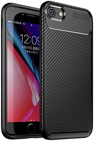 Apple iPhone SE 2020 ile Uyumlu Kılıf Silikon Karbon İnce Esnek Lens Korumalı Tarz Mat Parmak İzi Bırakmayan Kapak Negro Siyah - Görsel 3