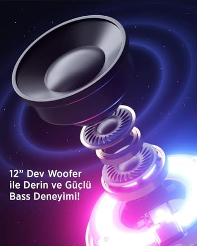 Magsafe Uyumlu RGB Işıklı Kablosuz Hoparlör | Güçlü Ses Çıkışı, Telefon Standı Özelliği, Taşınabilir Bluetooth Hoparlör ile Eğlencen Her Yerde Seninle!